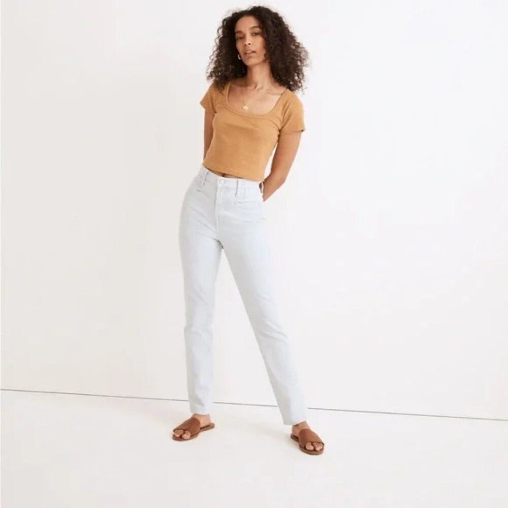 Madewell Perfect Vintage Retro Yoke Jeans 28 Blaketon Wash 90s High Rise Western